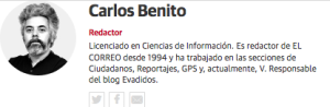 Carlos Benito Periodista El Correo